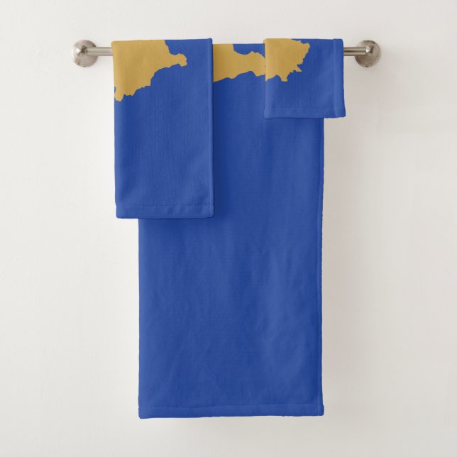Conjunto De Toalhas Bandeira do Kosovo (Insitu)