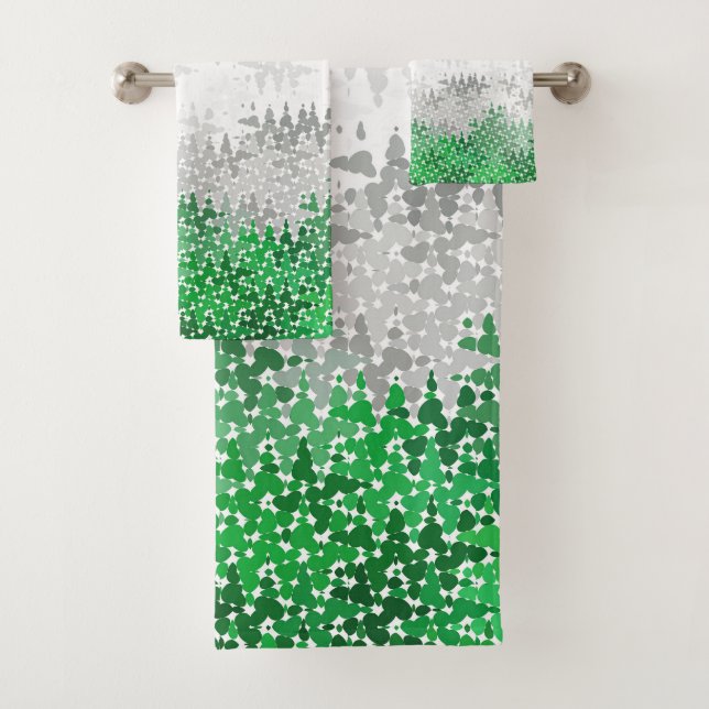 Conjunto De Toalhas Bandeira do Orgulho Grayromântico abstrato (Insitu)