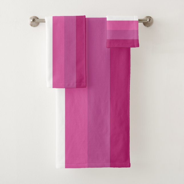Conjunto De Toalhas Bandeira do Orgulho Lésbico (Insitu)