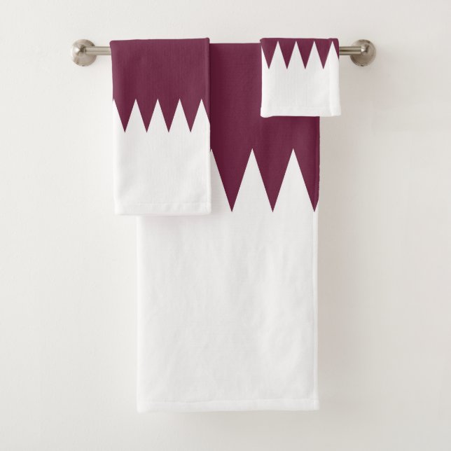Conjunto De Toalhas bandeira do Qatar (Insitu)