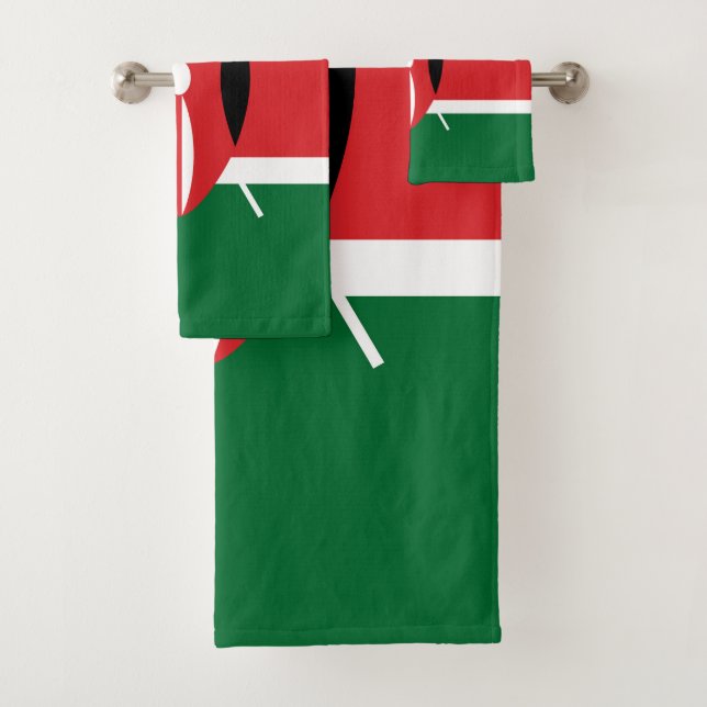 Conjunto De Toalhas Bandeira do Quénia (Insitu)
