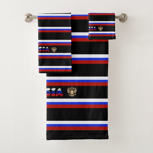 Conjunto De Toalhas Bandeira do russo (Insitu)