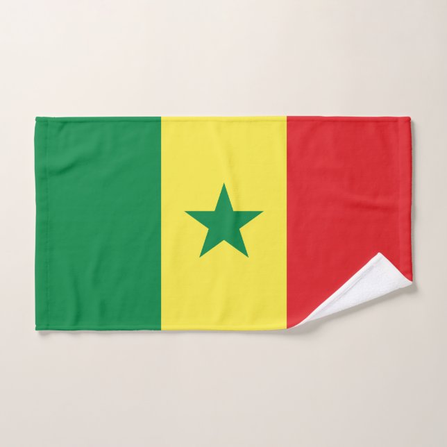 Conjunto De Toalhas Bandeira do Senegal (Toalha de mão)