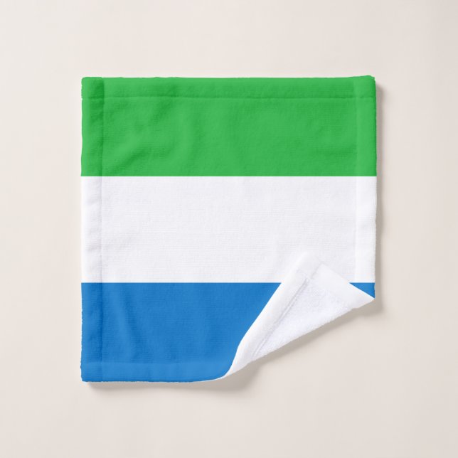 Conjunto De Toalhas Bandeira do Sierra Leone (Pano de lavar)