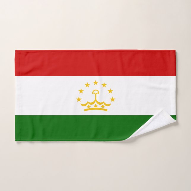 Conjunto De Toalhas Bandeira do Tajiquistão (Toalha de mão)