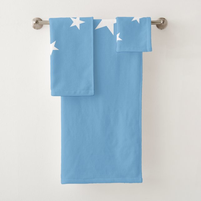 Conjunto De Toalhas Bandeira dos Estados Federados da Micronésia (Insitu)