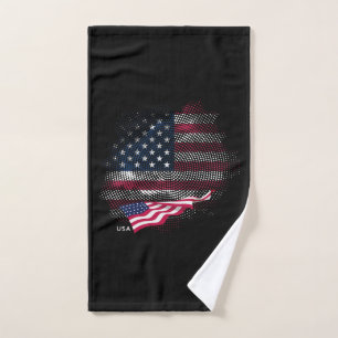 Conjunto De Toalhas bandeira dos EUA