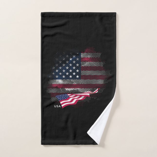 Conjunto De Toalhas bandeira dos EUA (Toalha de mão)