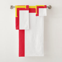 Conjunto De Toalhas bandeira Guernsey
