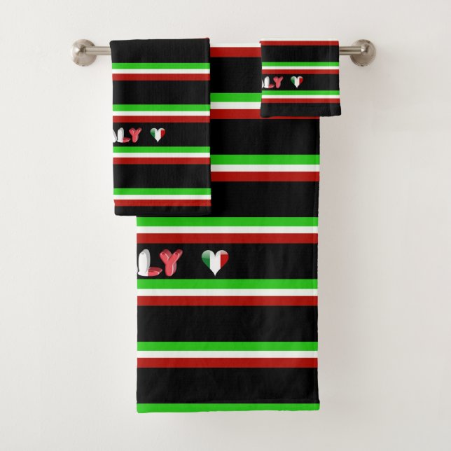 Conjunto De Toalhas Bandeira italiana (Insitu)