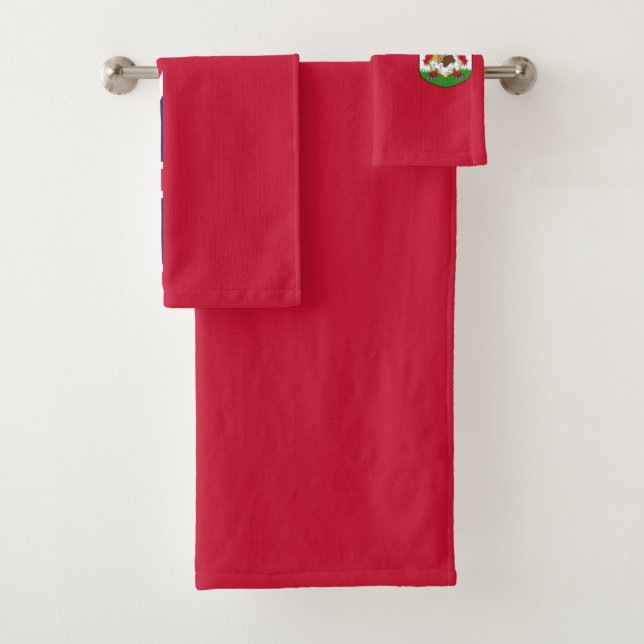 Conjunto De Toalhas Bandeira Patriótica das Bermudas (Insitu)