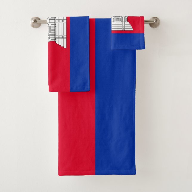 Conjunto De Toalhas Bandeira Patriótica do Camboja (Insitu)