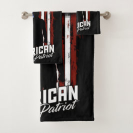 Conjunto De Toalhas Bandeira Personalizada do Patriot Soldier EUA