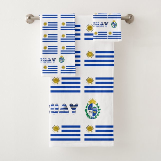 Conjunto De Toalhas Bandeira uruguaia (Insitu)