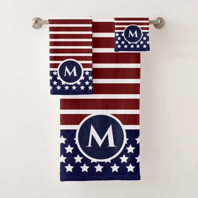 Conjunto De Toalhas Bandeira Vermelha Branca, Bandeira Azul, Bandeira  (Insitu)