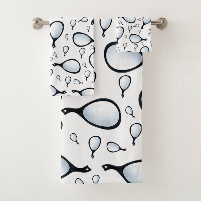 Conjunto De Toalhas Bandeja de Banheiro Coloca Espelhos de Mão Barbeir (Insitu)