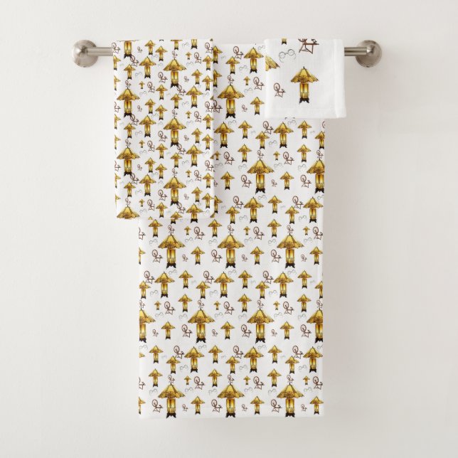 Conjunto De Toalhas Bandeja de Banheiro Define Antiguidades (Insitu)