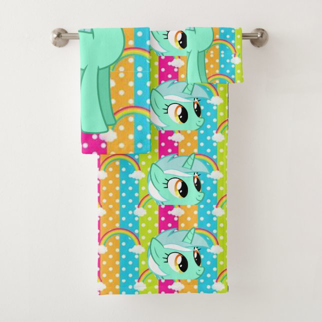 Conjunto De Toalhas Bandeja de Banheiro Define Pony (Insitu)