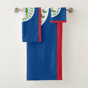 Conjunto De Toalhas Bandeja de sinalizador Belize