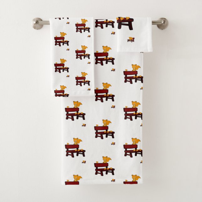 Conjunto De Toalhas Bandeja Sets Racoon (Insitu)