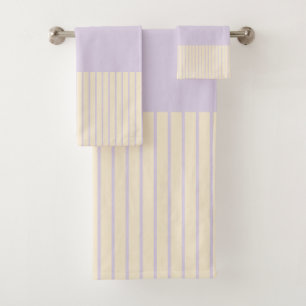 Conjunto De Toalhas Banhas de Pop de Cor - Rosa Pastel, Amarelo e Púrp