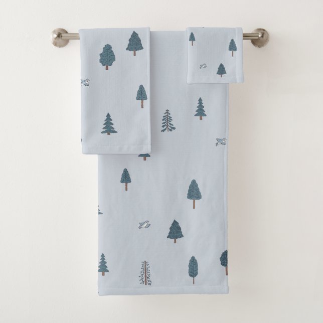 Conjunto De Toalhas Banheira Blue Bird Boy (Insitu)