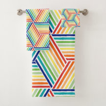 Banheira Moderna Colorida do Cubo Arco-Íris