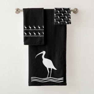 Conjunto De Toalhas Banheiro do waterbird dos íbis