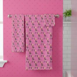 Conjunto De Toalhas Barbie Bath Towel Set