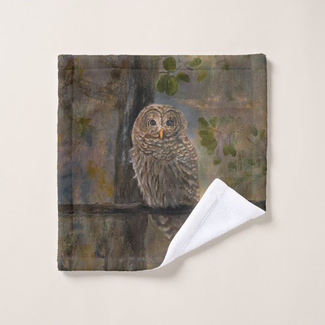 Conjunto De Toalhas Barred Owl (Pano de lavar)