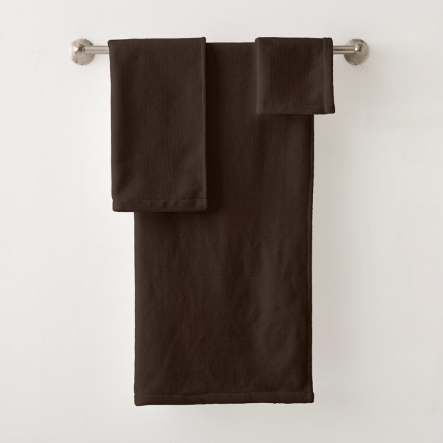 Conjunto De Toalhas Bath Towel Set Rich Dark Plush  (Insitu)