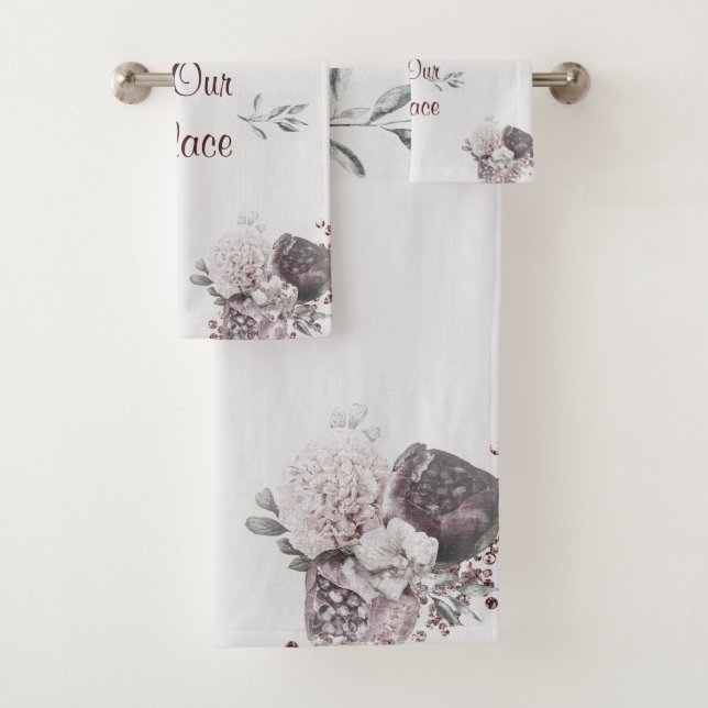 Conjunto De Toalhas Bath Townset Bem-vindo Nosso Lugar (Insitu)