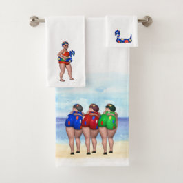 Conjunto De Toalhas Bathing Beauty Beach Towel Set