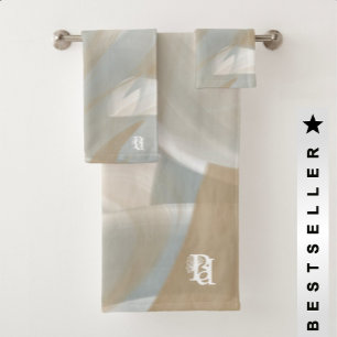 Conjunto De Toalhas Bathroom Towel Set Abstrato Home Sandy Tornado