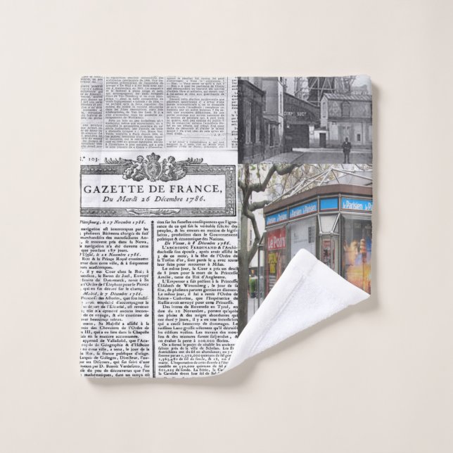 Conjunto De Toalhas Bathroom Towel Sets Paris França Newpaper (Pano de lavar)