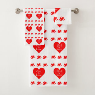 Conjunto De Toalhas Bathroom Towers Sets Deus é Dia de os namorados