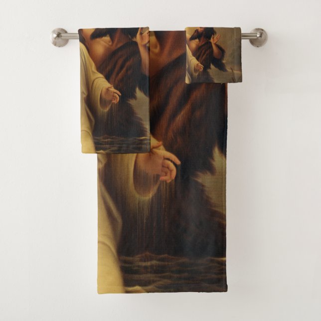 Conjunto De Toalhas Batismo de Jesus Cristo (Insitu)