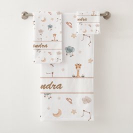 Conjunto De Toalhas Bebê de Libra Equilibrado e Aconchegante para Pequ