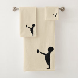 Conjunto De Toalhas bebê na moda beige de fundo