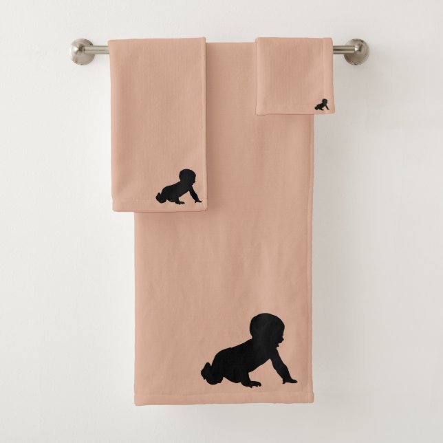 Conjunto De Toalhas Bebê rosa adorável (Insitu)
