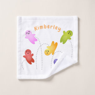 Conjunto De Toalhas Bebês geleia bonitos doces doces desenhos animado