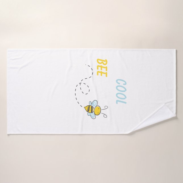 Conjunto De Toalhas Bee Cool Personalizado (Toalha de Banho)