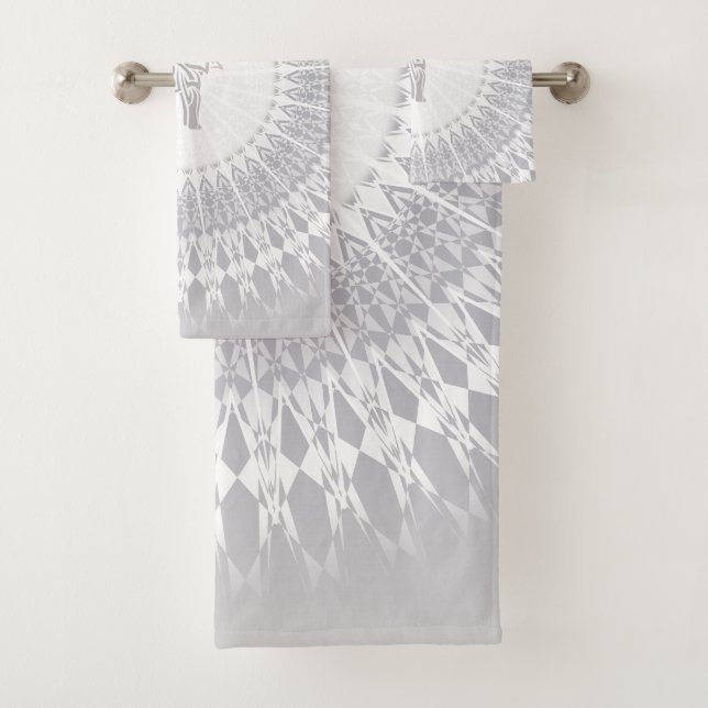 Conjunto De Toalhas Beige Taupe Elephant Mandala (Insitu)