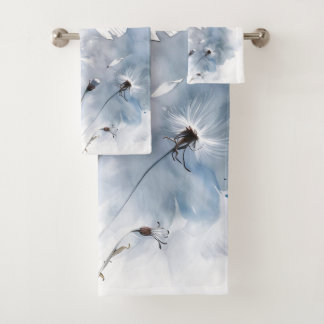 Conjunto De Toalhas Bela Borboleta de Aquarela em Dandelion Breeze