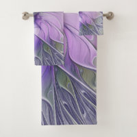 Beleza Impressionante Flor de Arte Fractal Abstrat