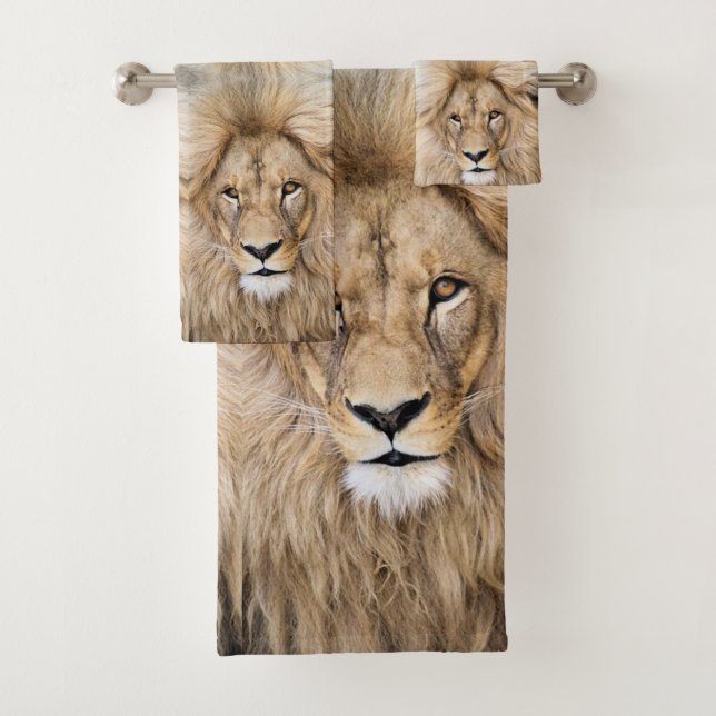 Conjunto De Toalhas Belo Leão Selvagem (Insitu)