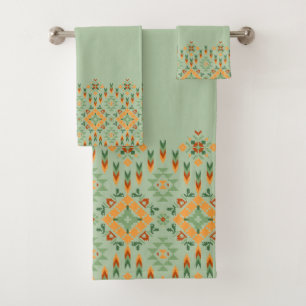 Conjunto De Toalhas Belo padrão africano.