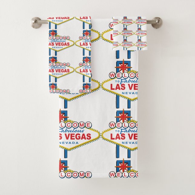 Conjunto De Toalhas Bem-vindo a Las Vegas (Insitu)