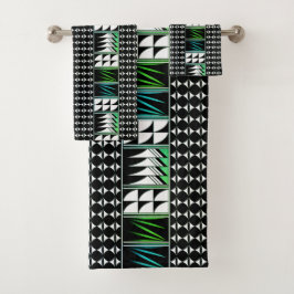 Conjunto De Toalhas Bênçãos de penas sudoeste em Aqua