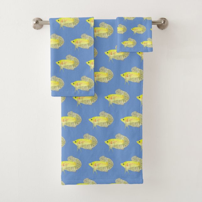 Conjunto De Toalhas Betta Fish Bath Totoset (Insitu)